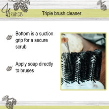 Load image into Gallery viewer, Glass Cleaning Brush � 3 Brush Glass Washer � Glass Rinser Cup Washer
