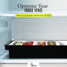 Load image into Gallery viewer, 6 Bin Iced Condiment Tray with Lid 2pk - Bar Caddy for Fruit Garnish
